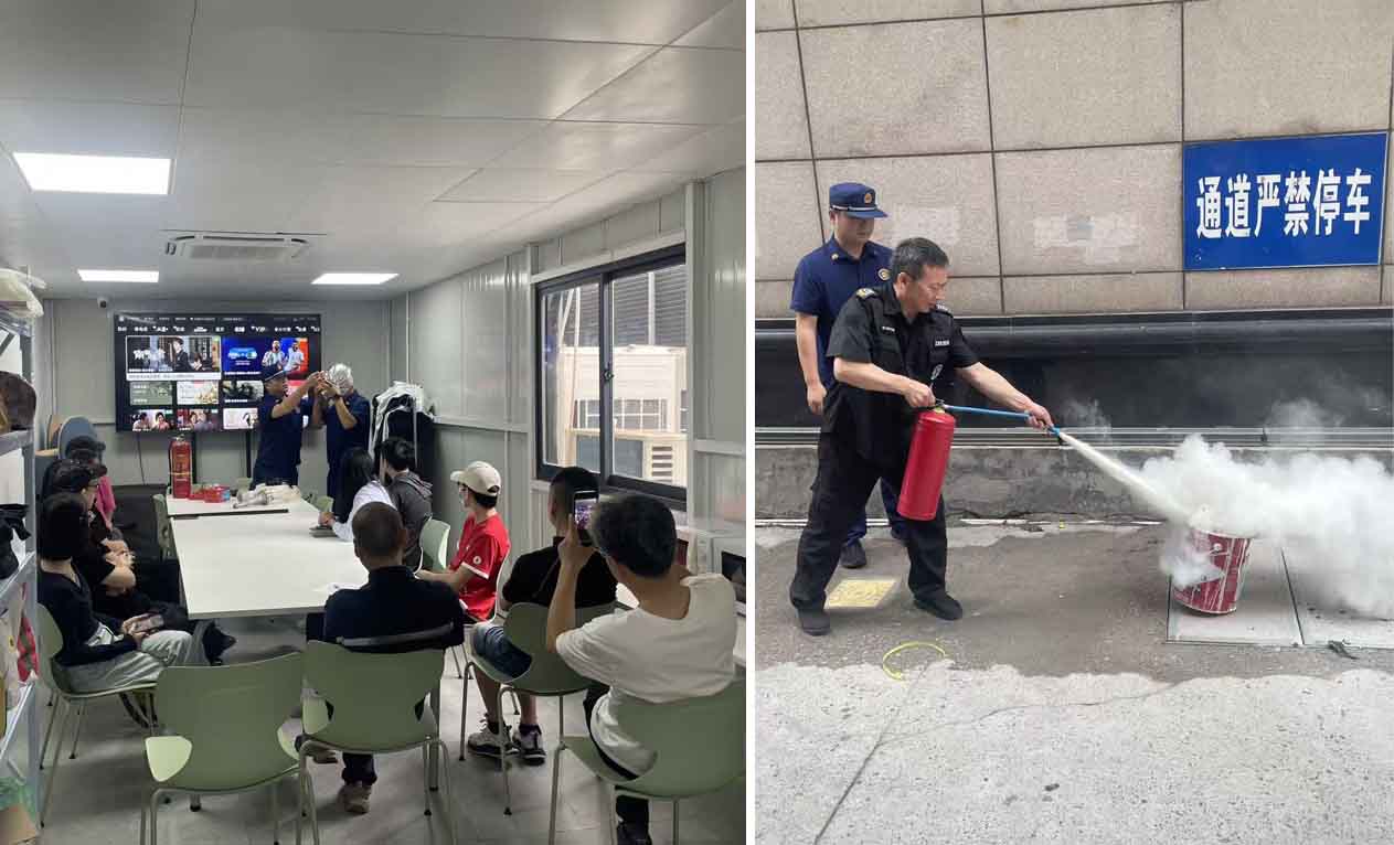 浙茶集团星空体育在线网址大楼开展消防安全知识培训及演练活动